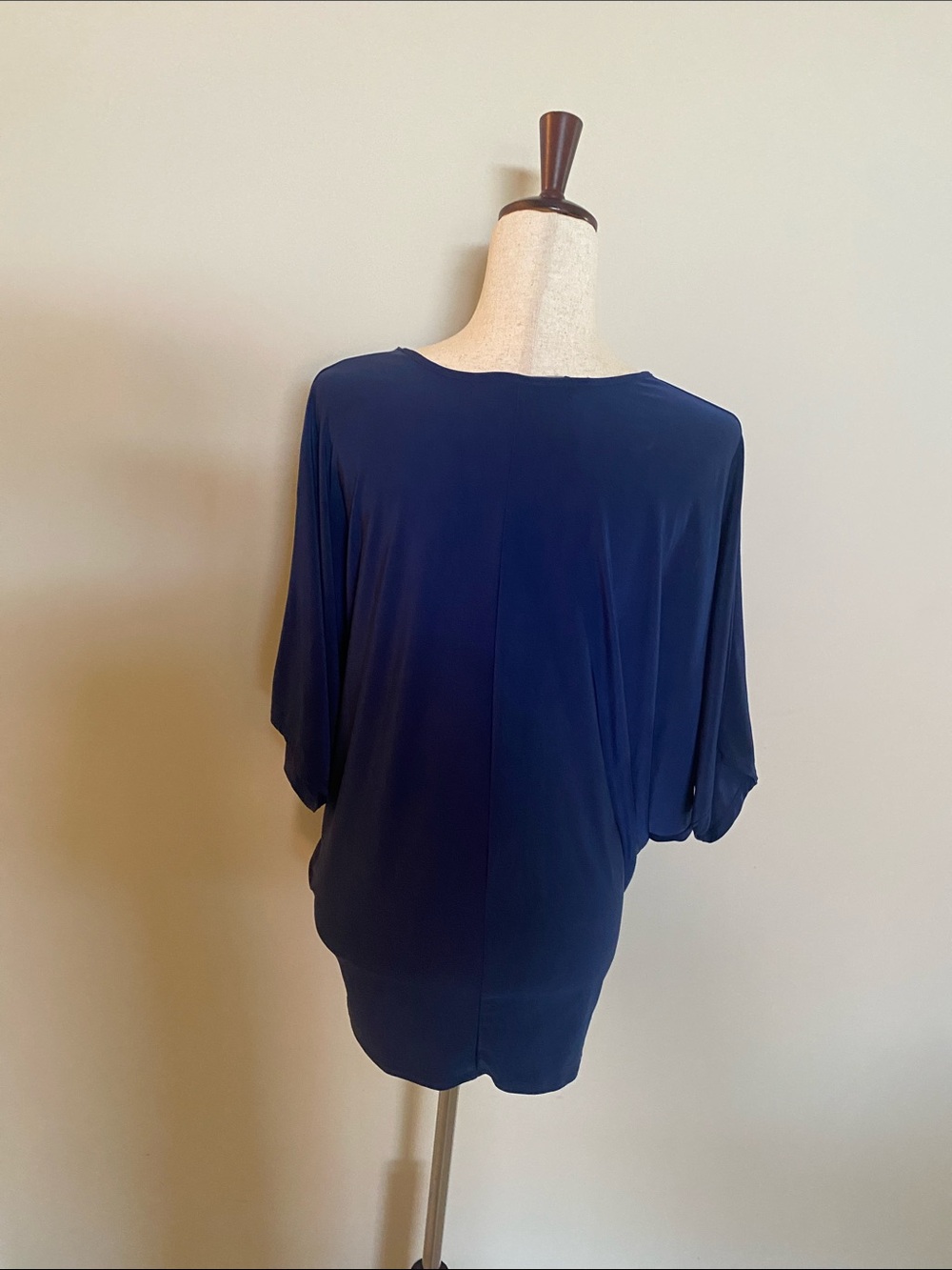 Boston Proper Blue Raglan Sleeve Top - Picture 5 of 6
